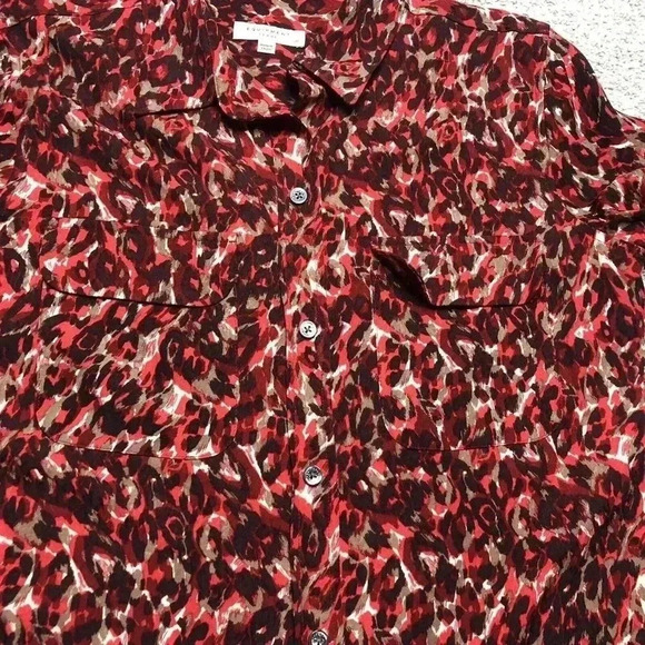 Equipment Button Down Shirt Long Sleeves Collared - Picture 7 of 11